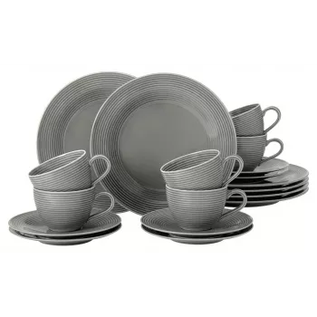 Porcelāna kafijas komplekts SELECT Beat Color Glaze 6 personām, balts