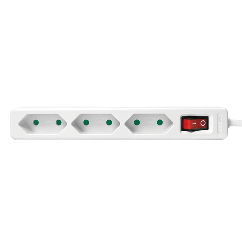 Pagarinātājs LogiLink LPS230 1.5m 3 AC kontaktligzdas Iekštelpām Balts