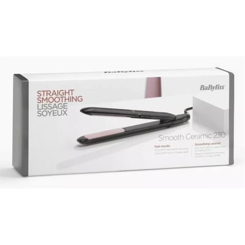 BaByliss Smooth Ceramic 230 ST241E matu taisnotājs, melns