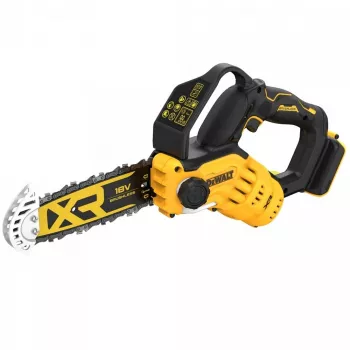 Dzīvžoga šķēres DeWALT DCMPS520N-XJ, 20 cm zāģa riepa, 8.5 m/s ķēdes ātrums, 18 V Li‑Ion, 0.55 L eļļas tvertne, 2.1 kg