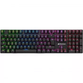 PureWriter RGB Gaming tastatūra melna, FR izkārtojums, Kailh Choc Low Profile Blue slēdži