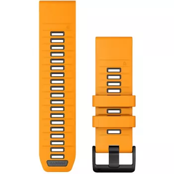 Garmin QuickFit 010-13393-01 silikona siksniņa 26 mm Graphite Orange