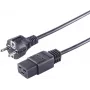Strāvas kabelis melns 3 m S/CONN 60015-S