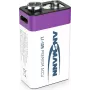 Ansmann ANS 1315-0005 - Li-ion akumulatora baterija 9V bloks 340 mAh 9 V 1 gab.