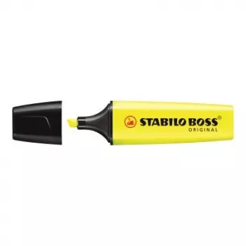 Marķieris STABILO BOSS ORIGINAL ar kaltveida galu, dzeltens