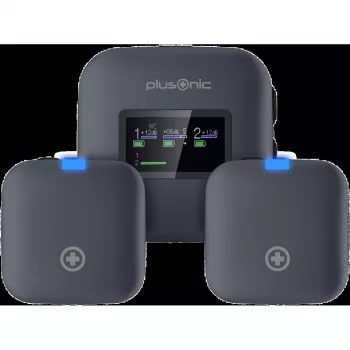 Bezvadu mikrofona komplekts Plusonic PS-TDS8 ar USB‑C, Lightning un 3.5mm savienojumu
