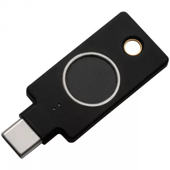 YubiKey C Bio FIDO Edition Yubico Melns Bezkontakta Autentifikācijas Atslēga