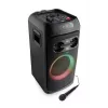 Party skaļrunis JVC XS-EP514B — portatīvais stereo skaļrunis, 150W RMS, Bluetooth 5.0, TWS, 4000mAh akumulators, karaoke, FM, melns