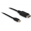 DisplayPort kabelis DeLOCK 82698 1m mini DisplayPort uz DisplayPort Melns