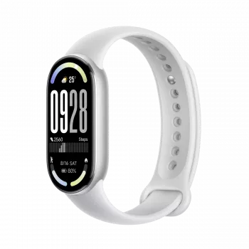 Viedais aproce Xiaomi Smart Band 10 Sudraba AMOLED BT