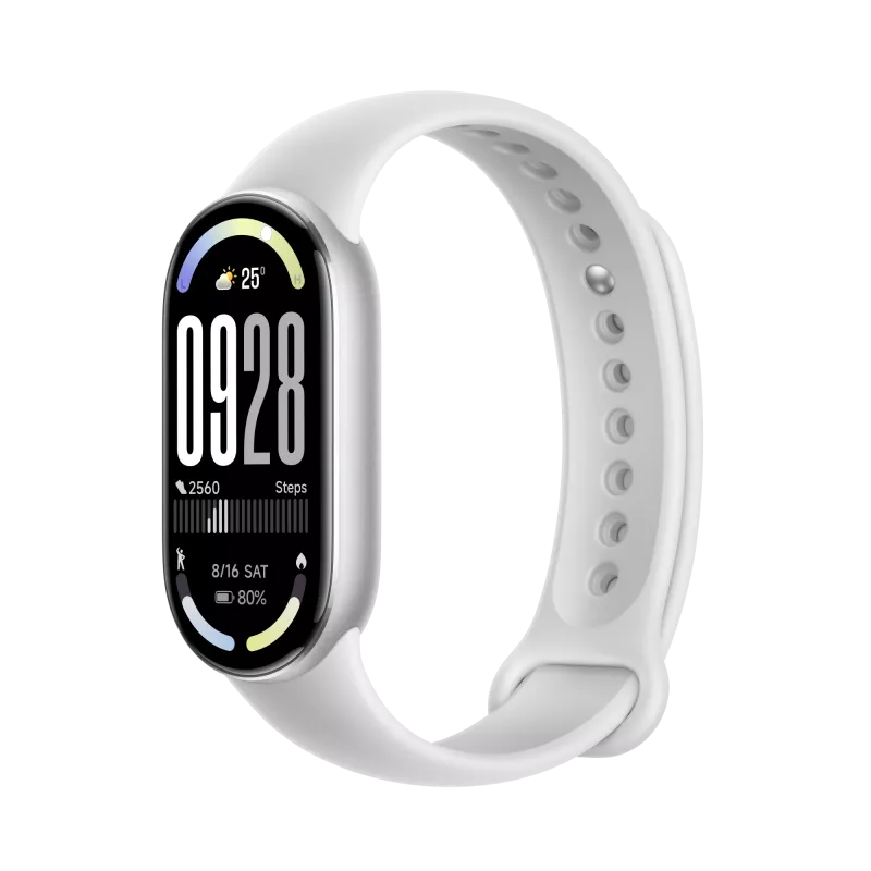 Viedais aproce Xiaomi Smart Band 10 Sudraba AMOLED BT