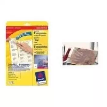 Avery L4772 - caurspīdīgas adrešu uzlīmes - 42,3 x 99,1 mm - 300 gab. (25 lapas x 12) - (L4772-25)