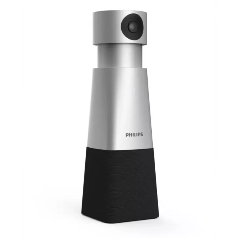Philips PSE0550 SmartMeeting portatīva 4K kamera videozvaniem ar iebūvētu mikrofonu, 30 kadri/s, USB, melnā un sudraba krāsā