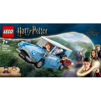 LEGO Harijs Poters Lidojošais Ford Anglia Auto Rotaļlieta Bērniem No 7 Gadiem Ar Ronu Vīzliju un Hedvigu