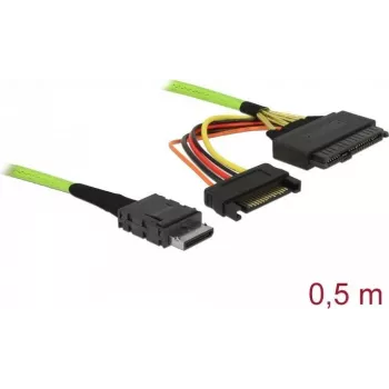 SAS kabelis DeLOCK 85802 0.5m 32 Gbit/s