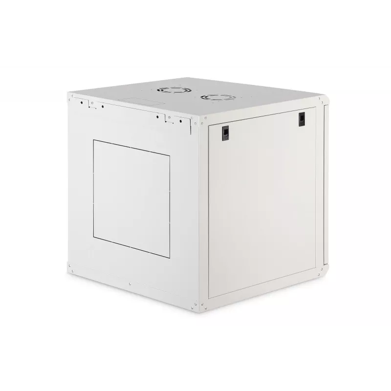 Sienas skapis DIGITUS Dynamic-N 12U 600x600 mm IP20, slēdzene, kabeļu pārvaldība, neizjaukts