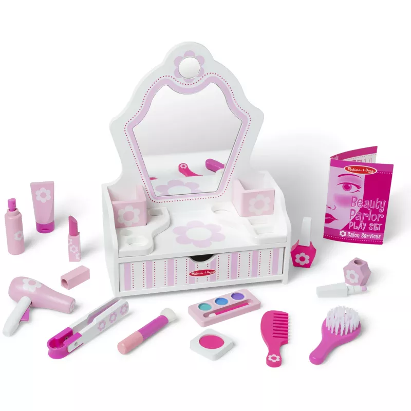 Melissa & Doug - Skaistumkopšanas salona komplekts, lomu spēle