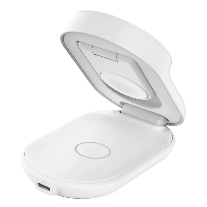 Iekštelpu lādētājs Belkin UltraCharge 25W Qi2 3in1 Magnētiskais lādētājs EU Balts Apaļš