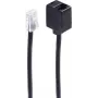 shiverpeaks BS70223-8/4 telefona kabelis 3 m Melns