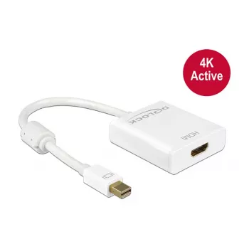 DeLock Mini DisplayPort 1.2 > HDMI (ST-BU) Adapter 4K Balts