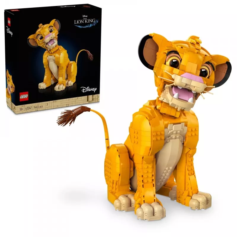LEGO Disney Jaunais Simba — Karalis Lauva Kolekcionējama Dzīvnieka Figūras Būvēšanas Komplekts Pieaugušajiem