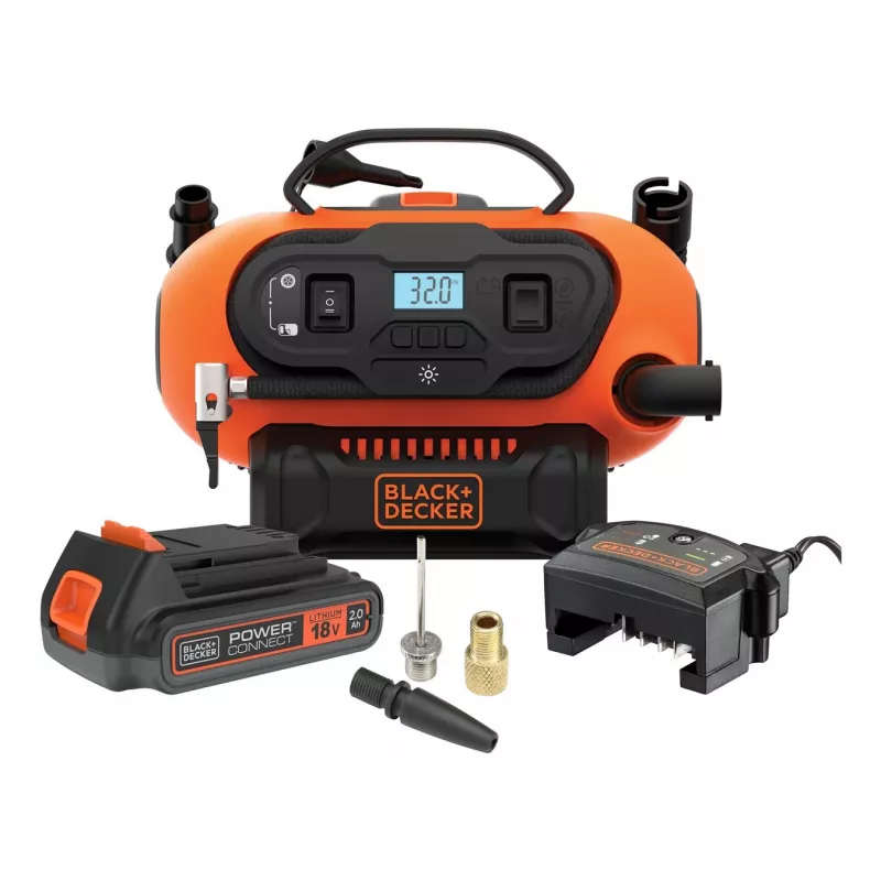 Black & Decker BDCINF18N-QS gaisa kompresors 160 l/min, 230V/12V