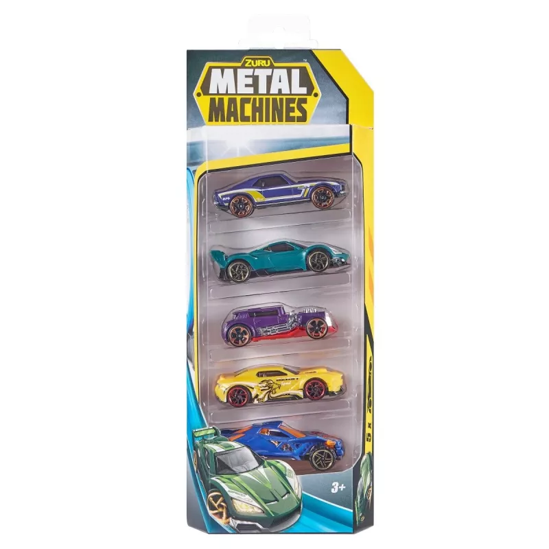 Zuru Metal Machines 5 metāla mašīnīšu komplekts 1:64, 2. sērija, dažādi dizaini