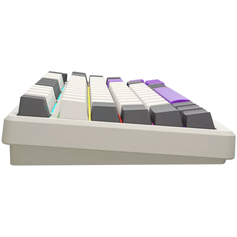LORGAR KBP7075W, Bezvadu 75% mehāniskā spēļu tastatūra Pro, Bēša, EN izkārtojums