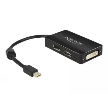 Kabelis DeLOCK 0.16 m Mini DisplayPort uz DisplayPort/HDMI/DVI-D