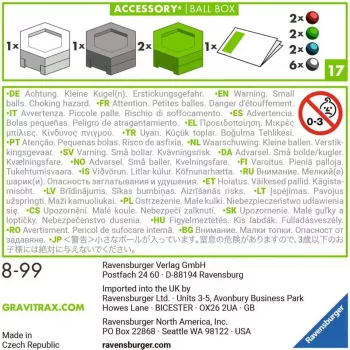 Piederumu bumba GraviTrax Ball Box daudzkrāsains