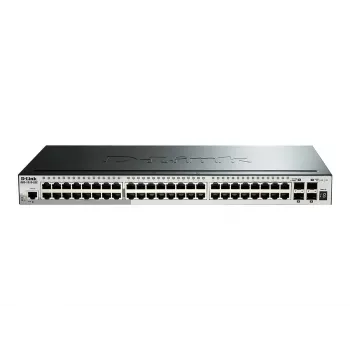 D-Link 52-Portu Gigabit Steklojams Viedais Slēdzis ar 4 x 10G SFP+