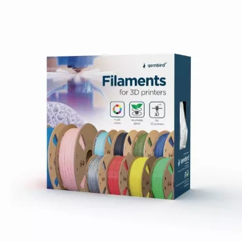 3D drukas materiāls Gembird 3DP-PLA-01-MTSG Pelēks 1 kg 1,75 mm