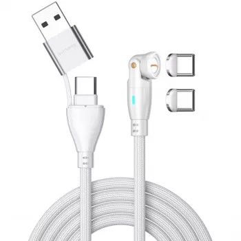 USB kabelis 4smarts 541236 USB 2.0 1.8 m USB-C Balts