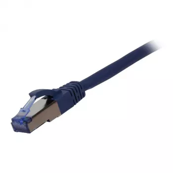 Patch kabelis RJ45 - CAT6A 500MHz - 5m - zils - S-STP(S/FTP) - AWG27 - LSZH - Synergy 21
