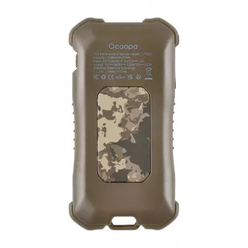 Sildītājs Ocoopa UT3201 Camouflage — Pārnēsājams keramikas sildītājs ar 10 000 mAh barošanas banku un līdz 18 h darbības laiku