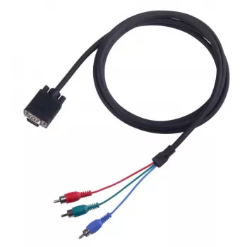 VGA uz 3×RCA kabelis SBOX VGA-1022 M/M 2 m