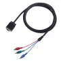 VGA uz 3×RCA kabelis SBOX VGA-1022 M/M 2 m