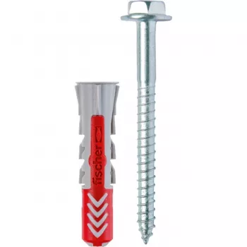 FISCHER DOWEL DUOPOWER 10x50 S 25gab. AR SKRŪVI
