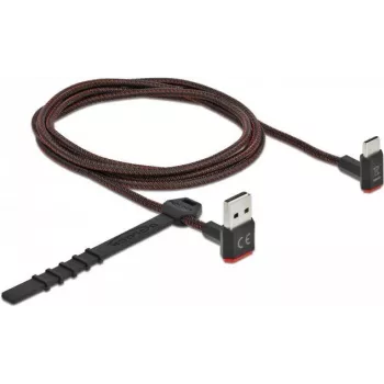 USB kabelis Type-A vīrišķais uz Type-C vīrišķais leņķveida DeLOCK 85277