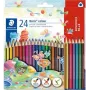 Krāsu zīmuļi Staedtler Noris colour 187 C18P1, 24 gab. (18+6)