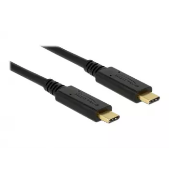 USB kabelis DeLOCK 83042 USB 3.2 Gen 2 0.5m USB C Melns