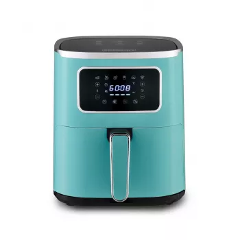 Karstā gaisa fritieris HEINRICH'S HFR 8216 — 5.0 L, 1450 W, zaļš, skārienvadība, LED displejs