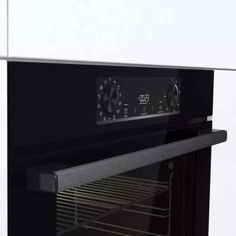Gorenje BOS6737E13FBG Melna iebūvējamā elektriskā cepeškrāsns 77L