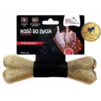 SYTA MICHA pīle ar avenēm 13.5 cm košļājamā nūjiņa suņiem, bezgraudu, pieaugušiem suņiem, 94.54% olbaltumvielas