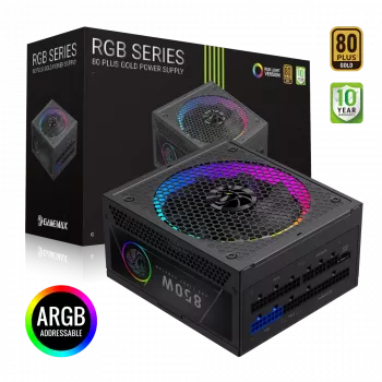 Gamemax barošanas bloks, 80 PLUS Gold | RGB 850G | 850 W