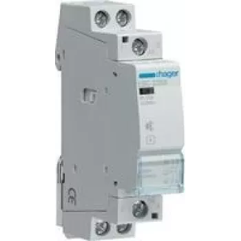 Elektriskais relejs Hager ESC225S, 230 V AC ieeja, 25 A kontakta strāva, Pelēks, 17,85×60×83 mm