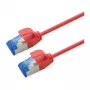 ROLINE Patch Cable Cat.6A (Class EA) S/FTP (PiMF), LSOH, PoE, Sarkans, 0,5 m