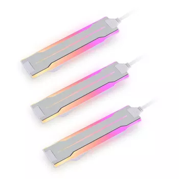 Lian Li P28ARGB-B RGB 5V melns ABS alumīnija sānu apgaismojuma sloksne