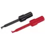 Testa zondes komplekts Voltcraft 108542, 2 mm spraudnis, CAT I, melns un sarkans