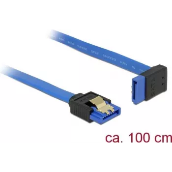 SATA kabelis DeLOCK 84999 1 m SATA 7-pin Melns Zils